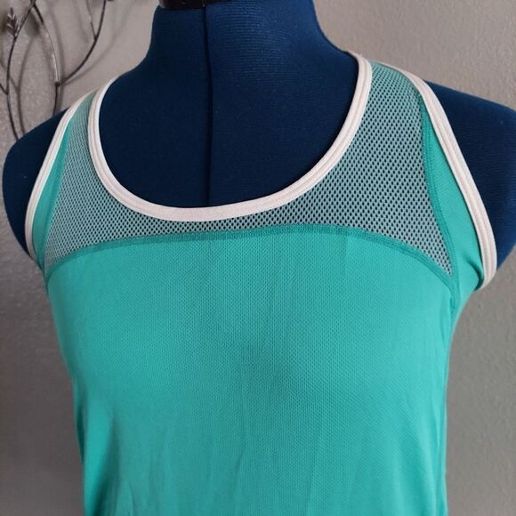 Nike Tank Top Womens Extra Small Blue Racerback Dri Fit Athletic Workout Shirt - Picture 2 of 8